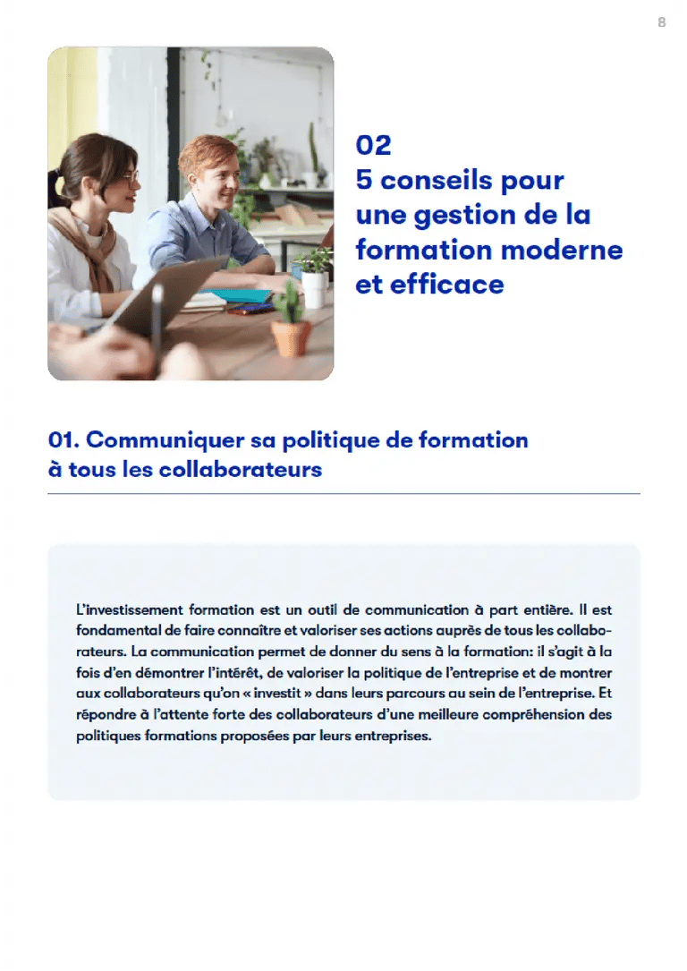 Gestion de la formation tendances 02