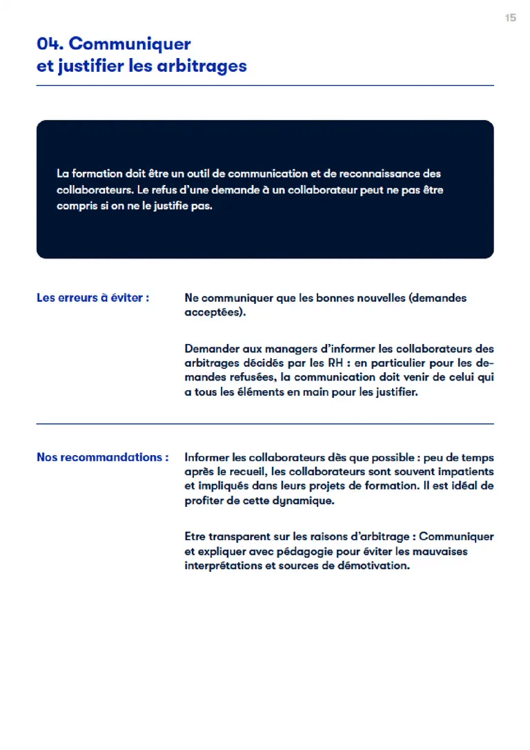 Gestion de la formation tendances 03