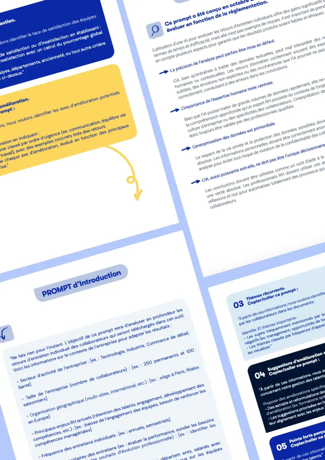 Aperçu d’un prompt pour l’analyse des entretiens
