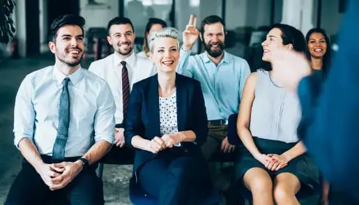 People attending a training session